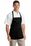 Port Authority Medium Length Apron with Pouch Pockets | Black