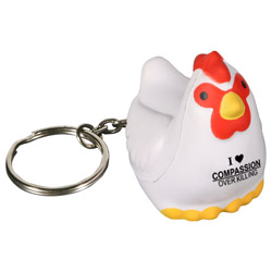Chicken Stress Reliever Key Chain