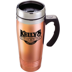 14 oz. Copper/Stainless Travel Mug