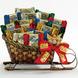  Ghirardelli Chocolate Sleigh Gift Basket