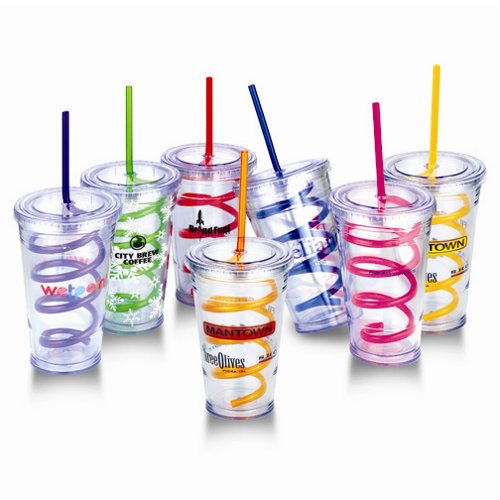 Slurpy Tumbler with Crazy Straw