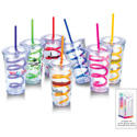 Slurpy Tumbler with Crazy Straw