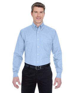 UltraClub Men's Classic Wrinkle-Resistant Long-Sleeve Oxford