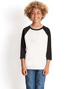 Youth CVC 3/4-Sleeve Raglan