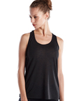 Ladies' Solid Slub Racer Tank