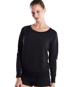 Ladies' French Terry Raglan Boat Neck