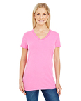 Ladies' Pigment Dye Short-Sleeve V-Neck T-Shirt