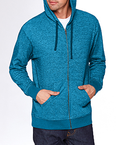 Adult Denim Fleece Full-Zip Hoody