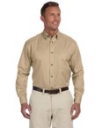 Men's Tall Easy Blend™ Long-Sleeve Twill Shirt with Stain-Release