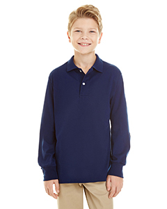 Youth 5.6 oz. SpotShield™ Long Sleeve Jersey Polo