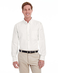 Men's Tall Foundation 100% Cotton Long-Sleeve Twill Shirt with Teflon™