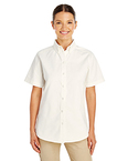 Ladies' Foundation 100% Cotton Short-Sleeve Twill Shirt Teflon™