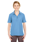 Ladies' Short-Sleeve Whisper Piqué Polo with Tipped Collar