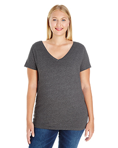 Ladies' Curvy V-Neck Premium Jersey T-Shirt