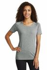 Sport-Tek  Ladies PosiCharge  Tri-Blend Wicking Scoop Neck Raglan Tee