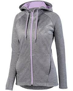 Ladies' Zoe Tonal Heather Full Zip Hoodie