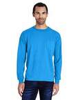 Unisex 5.5 oz., 100% Ringspun Cotton Garment-Dyed Long-Sleeve T-Shirt with Pocket
