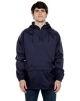 Unisex Nylon Packable Pullover Anorak Jacket