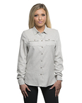 Ladies' Solid Flannel Shirt