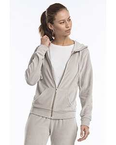 Ladies' Velour Full-Zip Hoodie