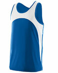Adult Wicking Polyester Sleeveless Jersey with Contrast Inserts