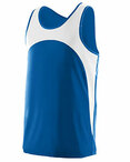 Youth Wicking Polyester Sleeveless Jersey with Contrast Inserts