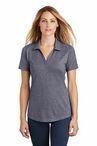Sport-Tek  Ladies PosiCharge  Tri-Blend Wicking Polo