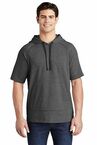 Sport-Tek  PosiCharge  Tri-Blend Wicking Fleece Short Sleeve Hooded Pullover