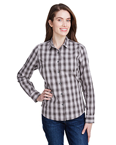 Ladies' Mulligan Check Long-Sleeve Cotton Shirt
