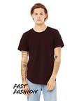 Fast Fashion Men's Curved Hem Short Sleeve T-Shirt