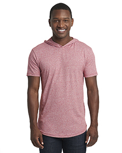 Unisex Mock Twist Short Sleeve Hoody T-Shirt