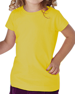 Toddler's 4.5 oz. Girls' Fine Jersey Longer Length T-Shirt