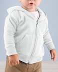 Infant Fleece Hooded Zip Front Sweatshirt With Pockets