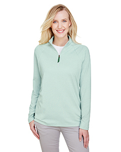 CrownLux Performance Ladies' Clubhouse Micro-Stripe Quarter-Zip