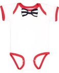 Infant Baby Rib Bow Tie Bodysuit