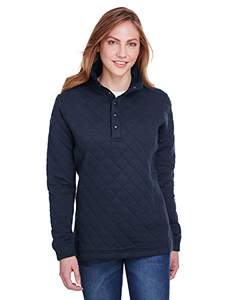 Ladies' Ladies Quilted Snap Pullover