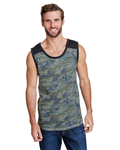 Men's Contrast Back Tank