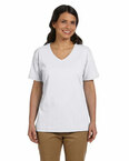 Ladies' 5.2 oz. ComfortSoft® V-Neck Cotton T-Shirt