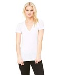 Ladies' Triblend Short-Sleeve Deep V-Neck T-Shirt