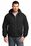 CornerStone Washed Duck Cloth Insulated Hooded Work Jacket | Black