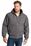 CornerStone Washed Duck Cloth Insulated Hooded Work Jacket | Metal Grey