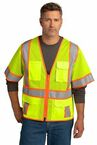 CornerStone  ANSI 107 Class 3 Surveyor Mesh Zippered Two-Tone Short Sleeve Vest