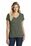 District Made Ladies Perfect Blend V-Neck Tee | Heathered Olive