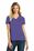 District Made Ladies Perfect Blend V-Neck Tee | Heathered Purple