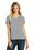District Made Ladies Perfect Blend V-Neck Tee | Light Heather Grey