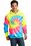 Port & Company Essential Tie-Dye Pullover Hooded Sweatshirt | Neon Rainbow