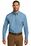 Port Authority Long Sleeve Carefree Poplin Shirt | Carolina Blue