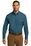 Port Authority Long Sleeve Carefree Poplin Shirt | Dusty Blue