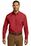 Port Authority Long Sleeve Carefree Poplin Shirt | Rich Red