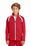 Sport-Tek Youth Tricot Track Jacket | True Red/ White
